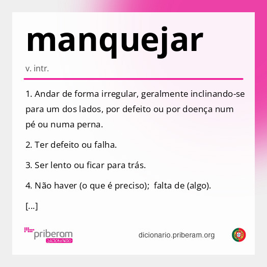 Significado de manquejar