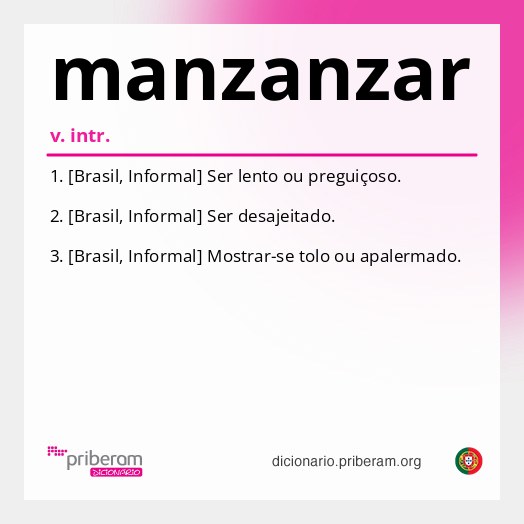 Significado de manzanzar