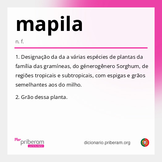 Significado de mapila