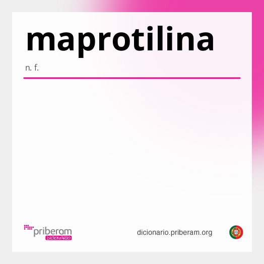 Significado de maprotilina