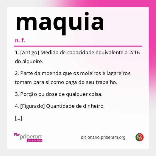Significado de maquia