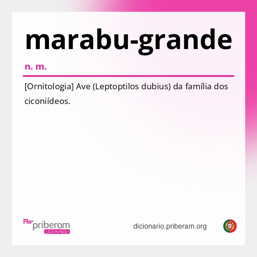 Significado de marabu-grande