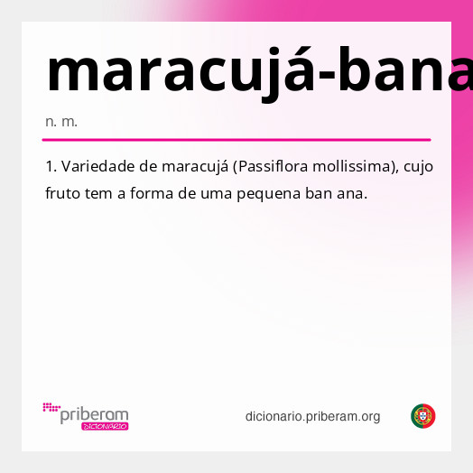 Significado de maracujá-banana