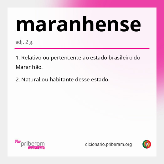 Significado de maranhense