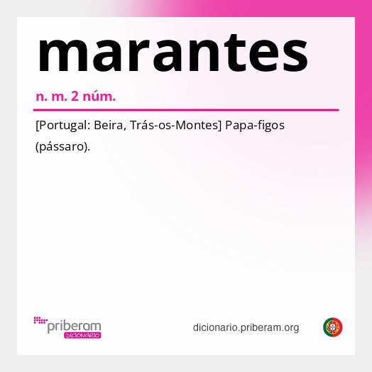 Significado de marantes