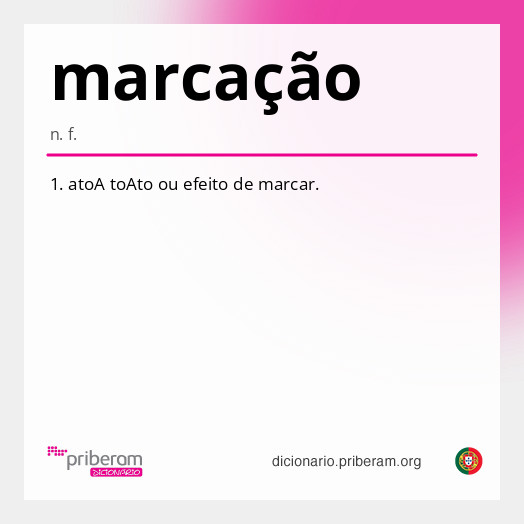 Significado de marcação