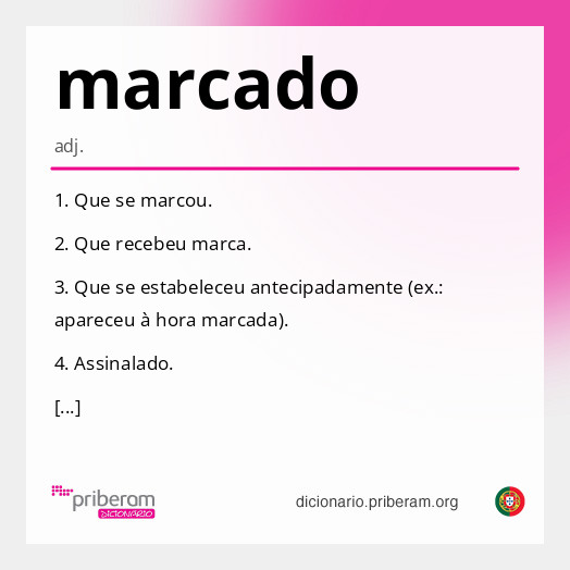Significado de marcado