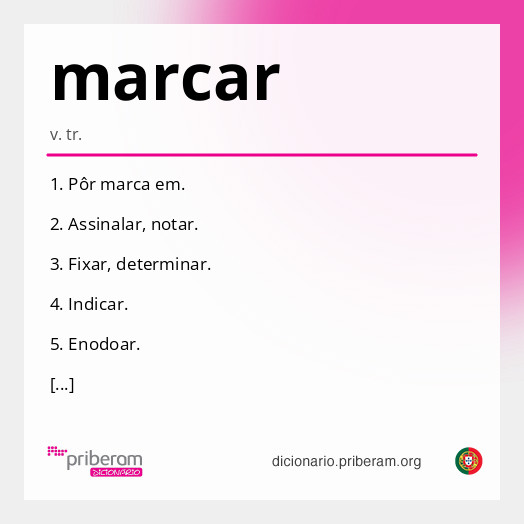 Significado de marcar