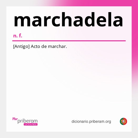 Significado de marchadela