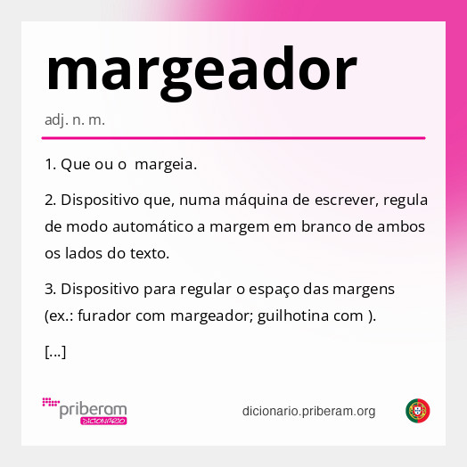 Significado de margeador