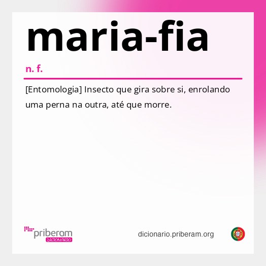 Significado de maria-fia
