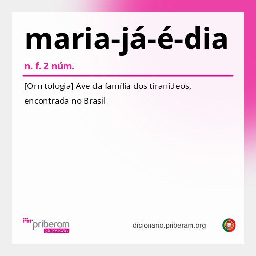 Significado de maria-já-é-dia
