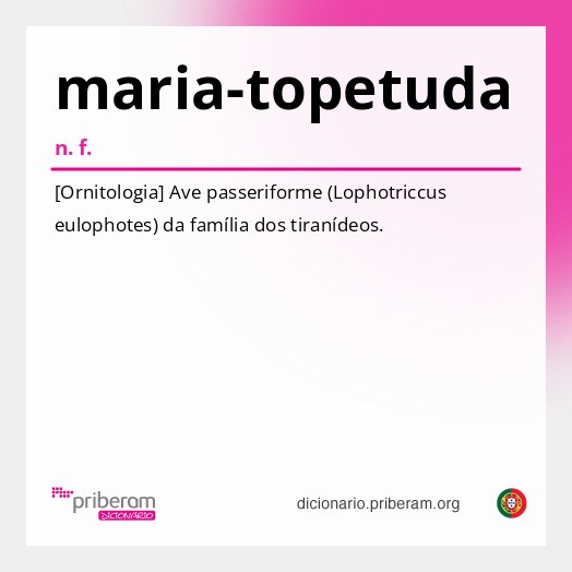 Significado de maria-topetuda