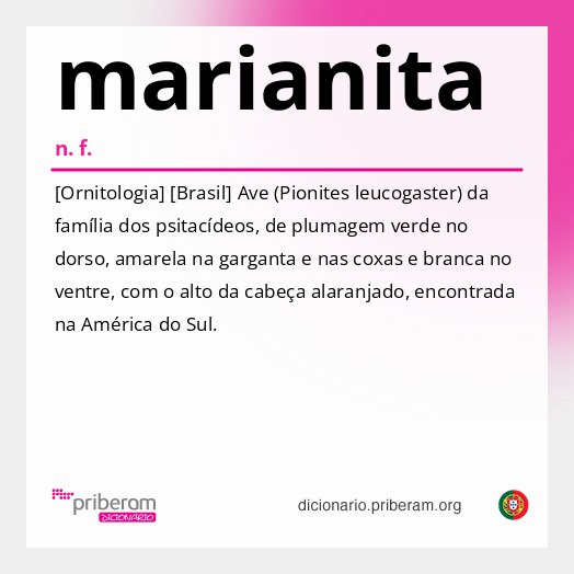 Significado de marianita