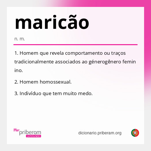 Significado de maricão