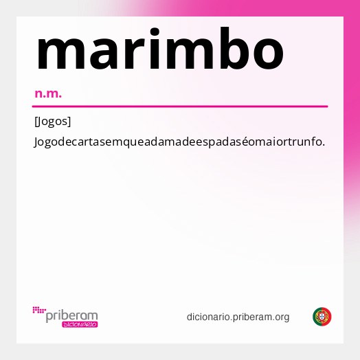 Significado de marimbo
