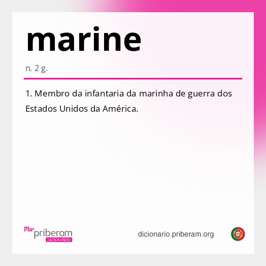 Significado de marine