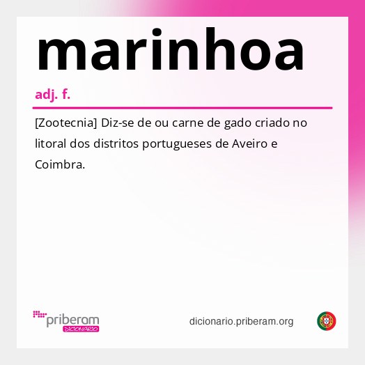 Significado de marinhoa