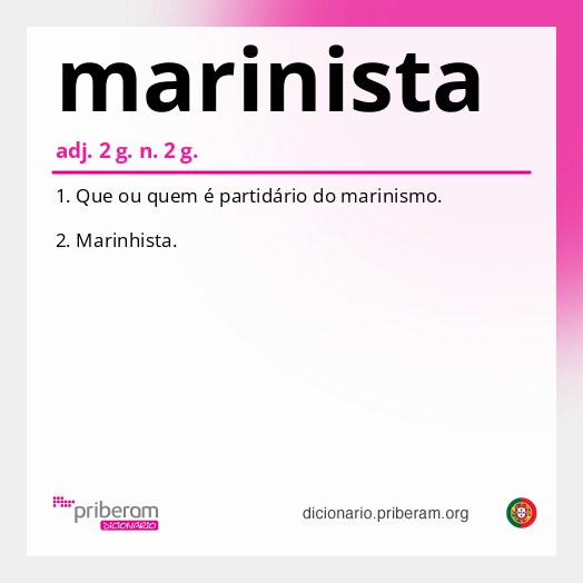Significado de marinista