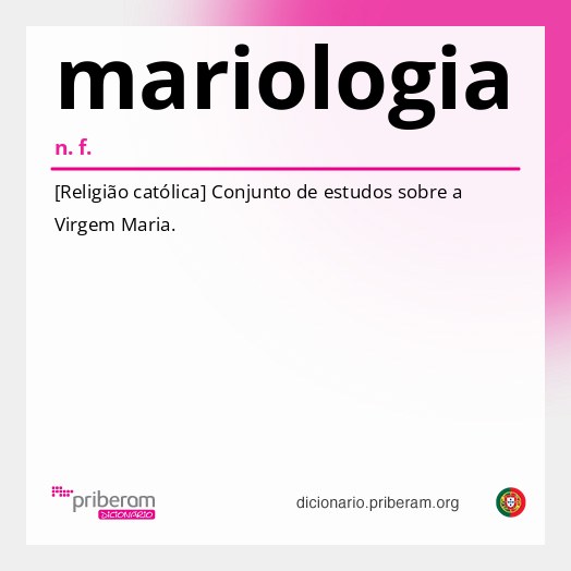 Significado de mariologia