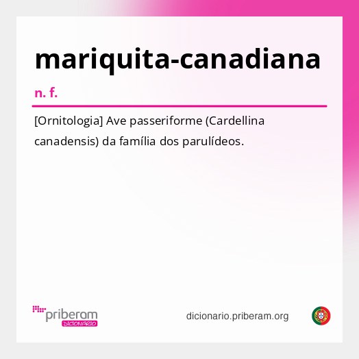 Significado de mariquita-canadiana