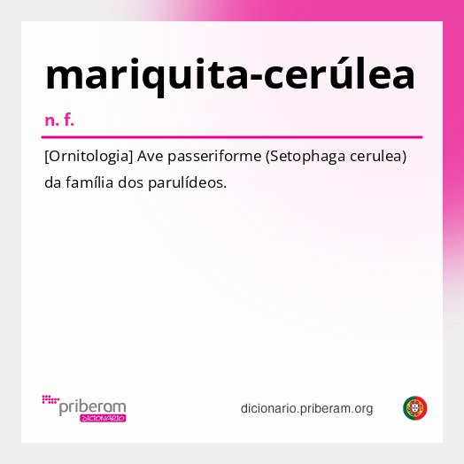 Significado de mariquita-cerúlea