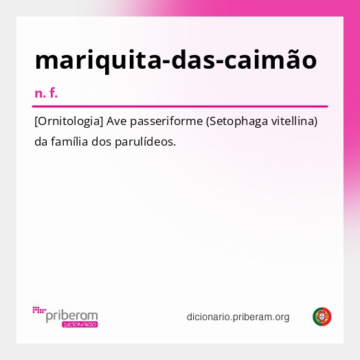 Significado de mariquita-das-caimão