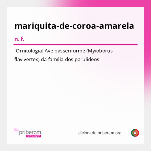 Significado de mariquita-de-coroa-amarela