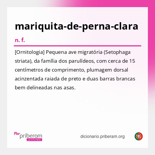 Significado de mariquita-de-perna-clara