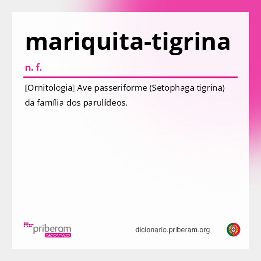 Significado de mariquita-tigrina