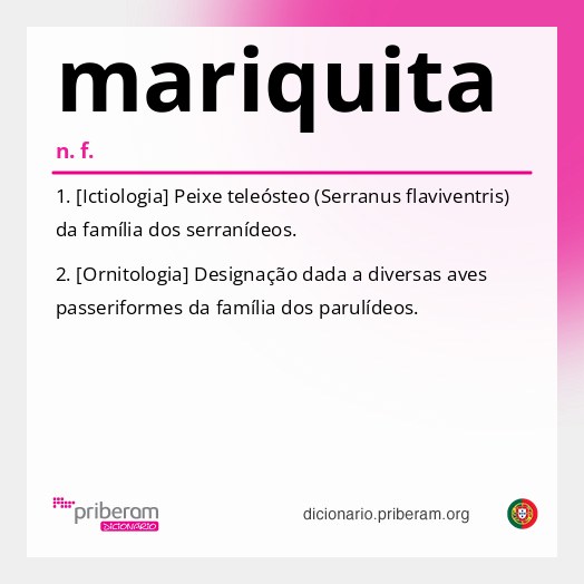 Significado de mariquita
