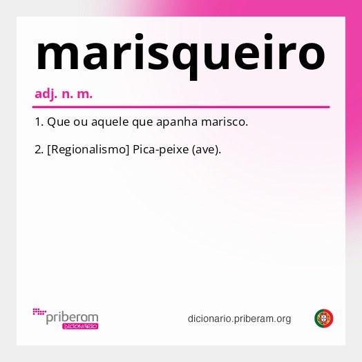 Significado de marisqueiro