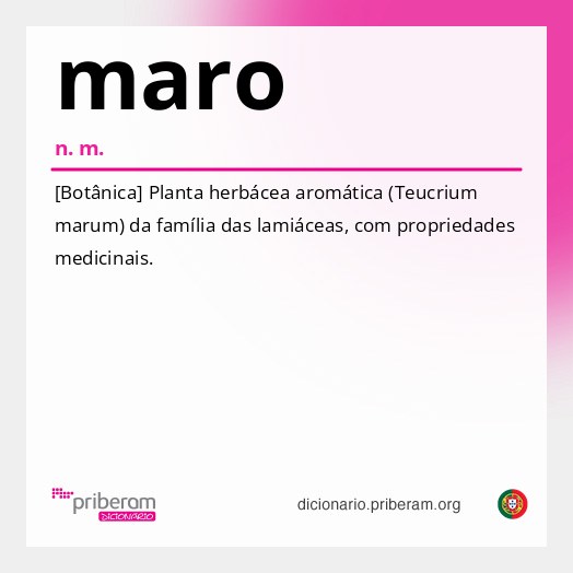 Significado de maro