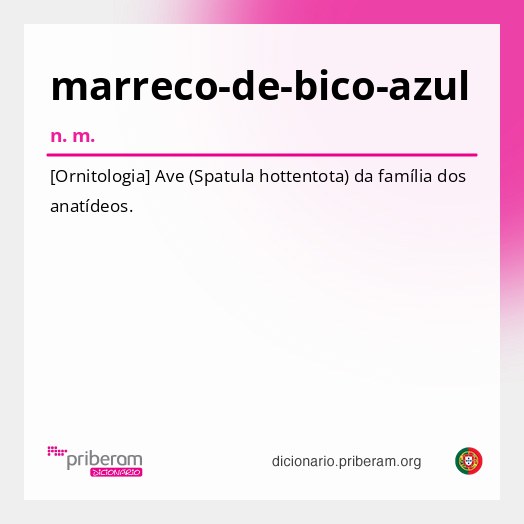 Significado de marreco-de-bico-azul