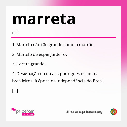 Significado de marreta
