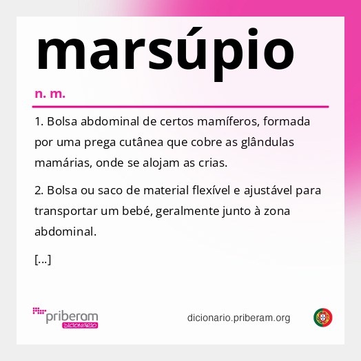 Significado de marsúpio