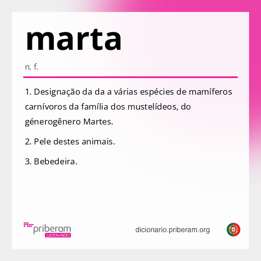 Significado de marta