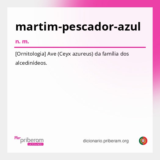 Significado de martim-pescador-azul