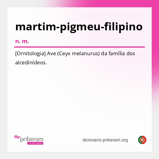 Significado de martim-pigmeu-filipino