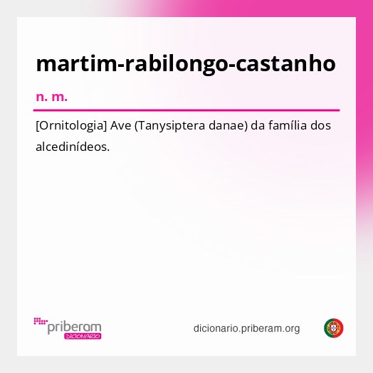 Significado de martim-rabilongo-castanho