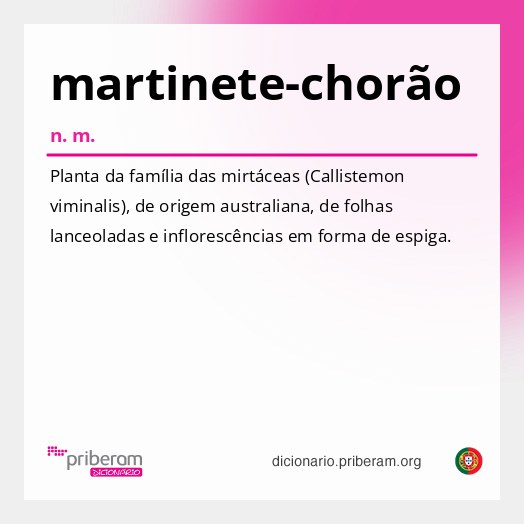 Significado de martinete-chorão