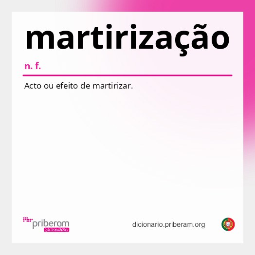 Significado de martirização