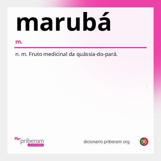 Significado de marubá