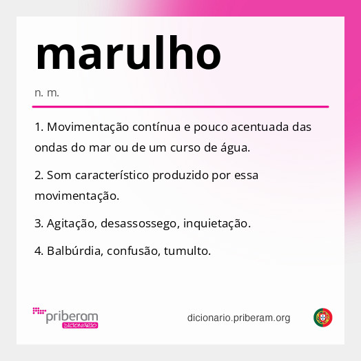 Significado de marulho