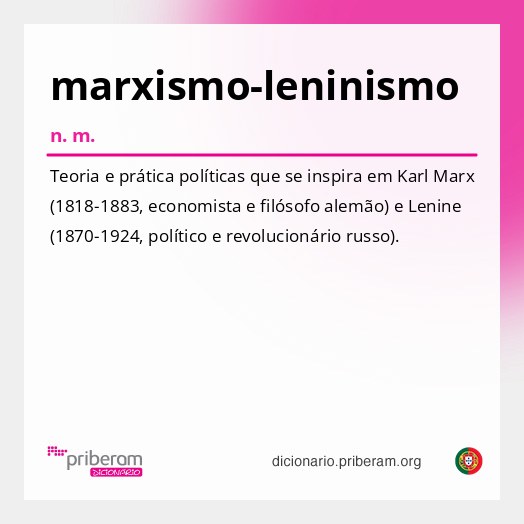 Significado de marxismo-leninismo