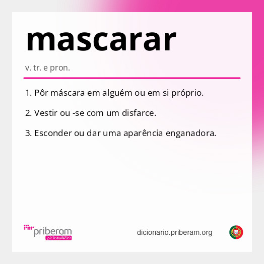 Significado de mascarar
