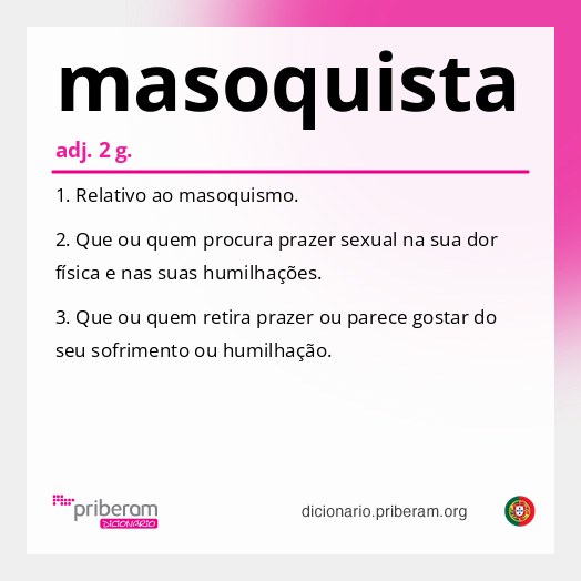 Significado de masoquista