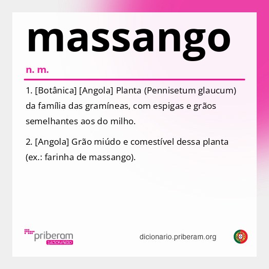 Significado de massango