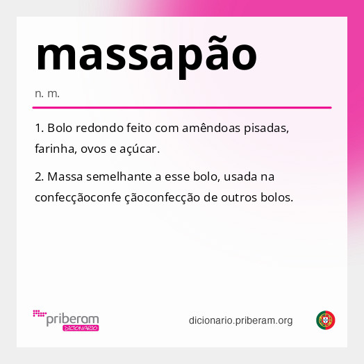 Significado de massapão