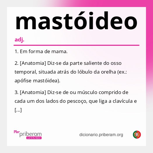 Significado de mastóideo